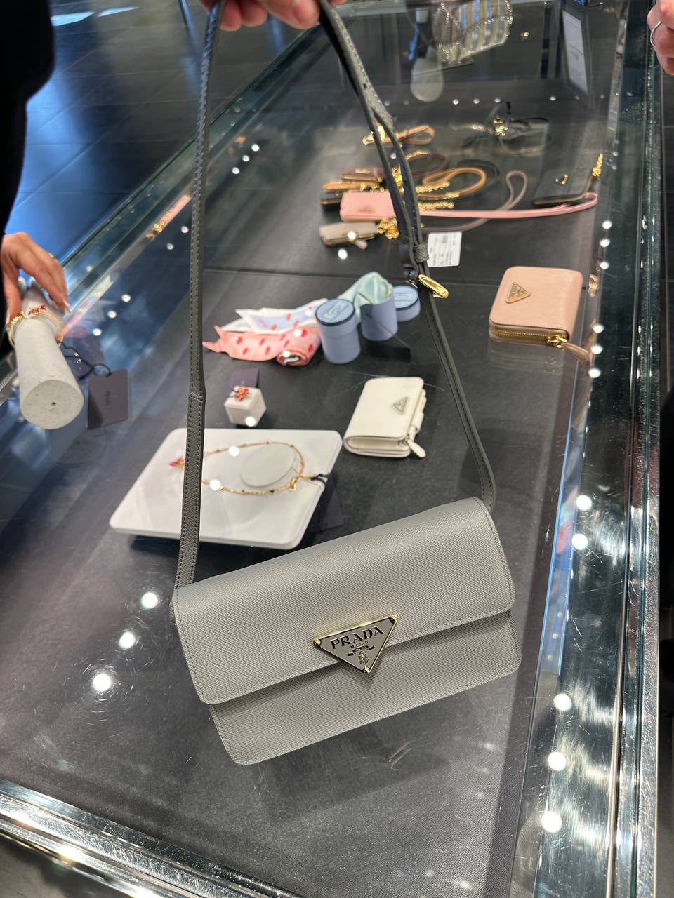 Saffiano Leather Shoulder Bag