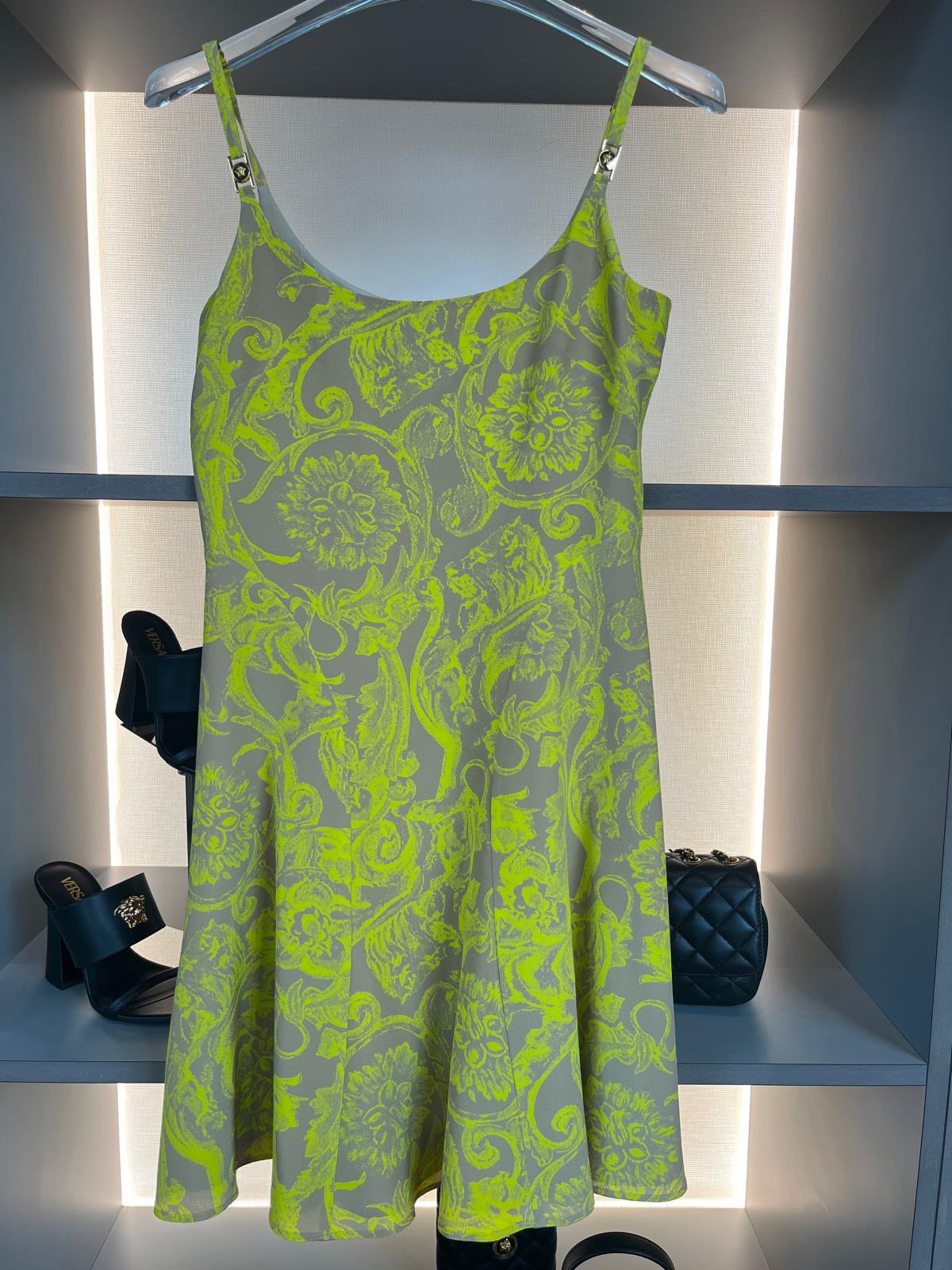 Barocco Print Mini Dress