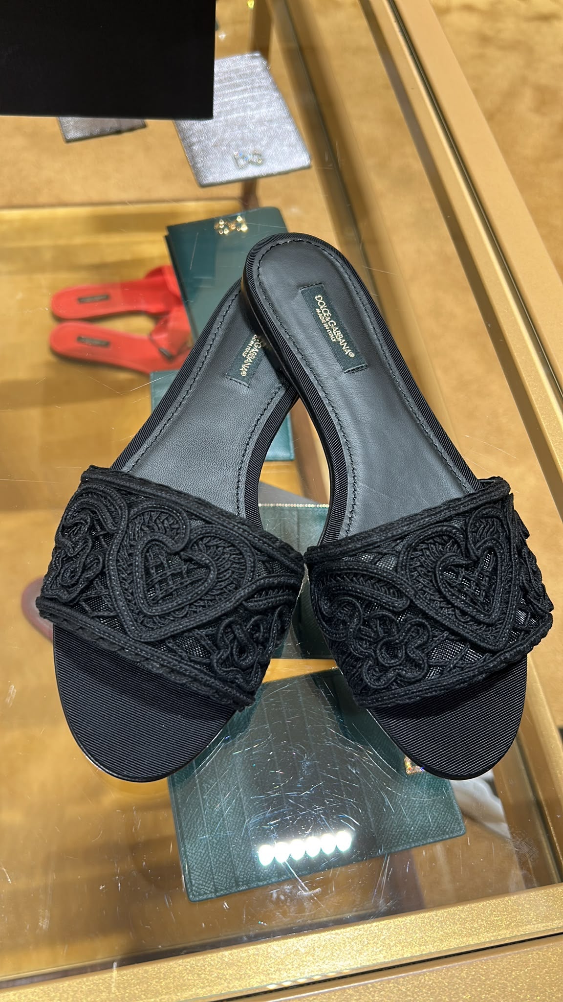 Macramé Lace Slides