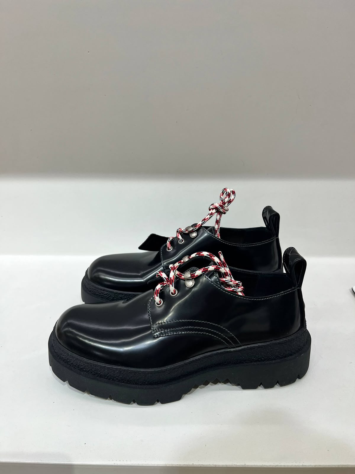 Monolith Brushed Leather Lace-Up Shoes