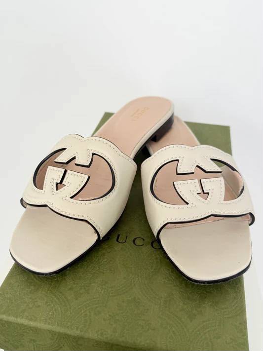 Blondie leather slide sandal