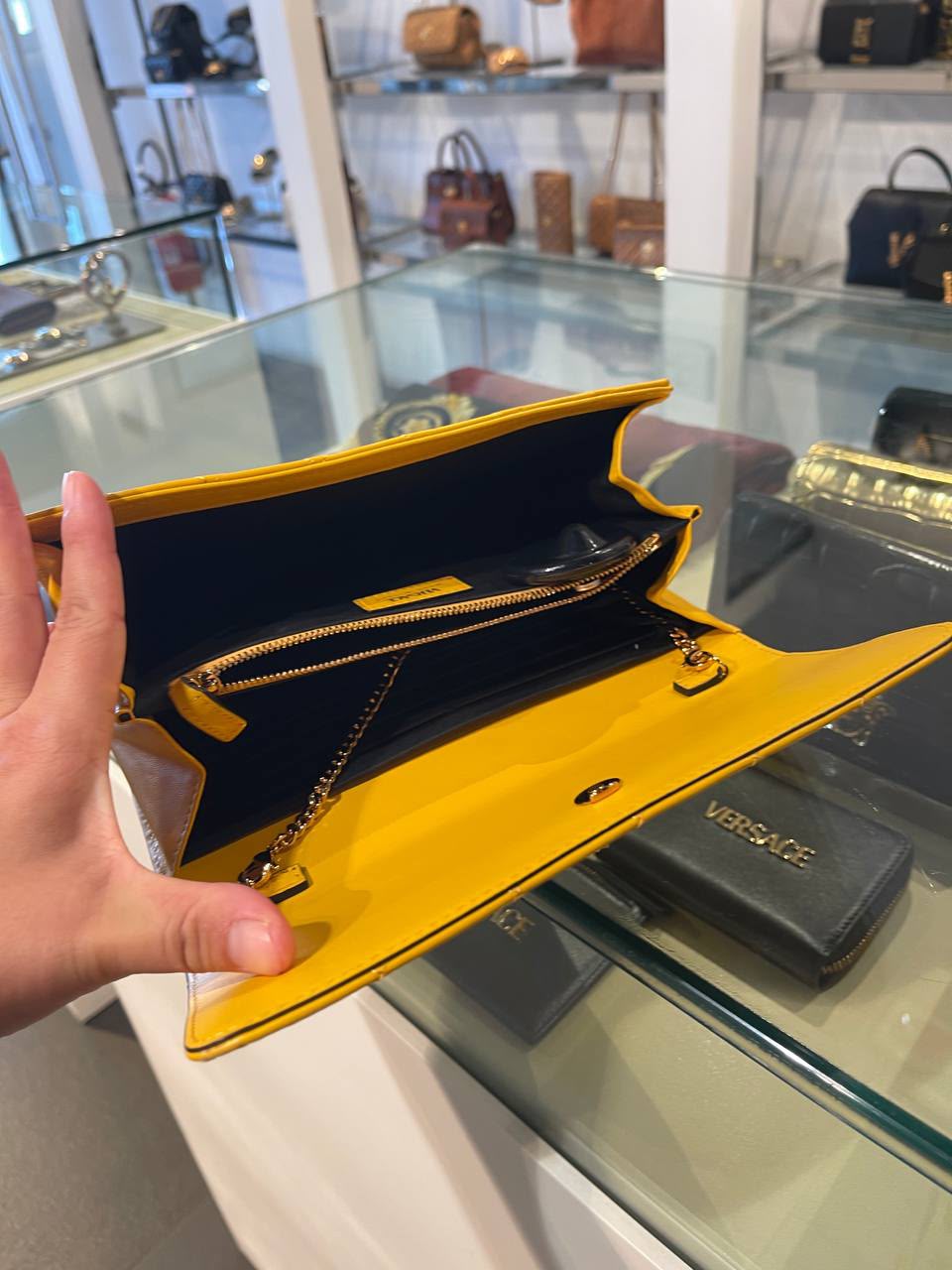 La Medusa Quilted Leather Wallet