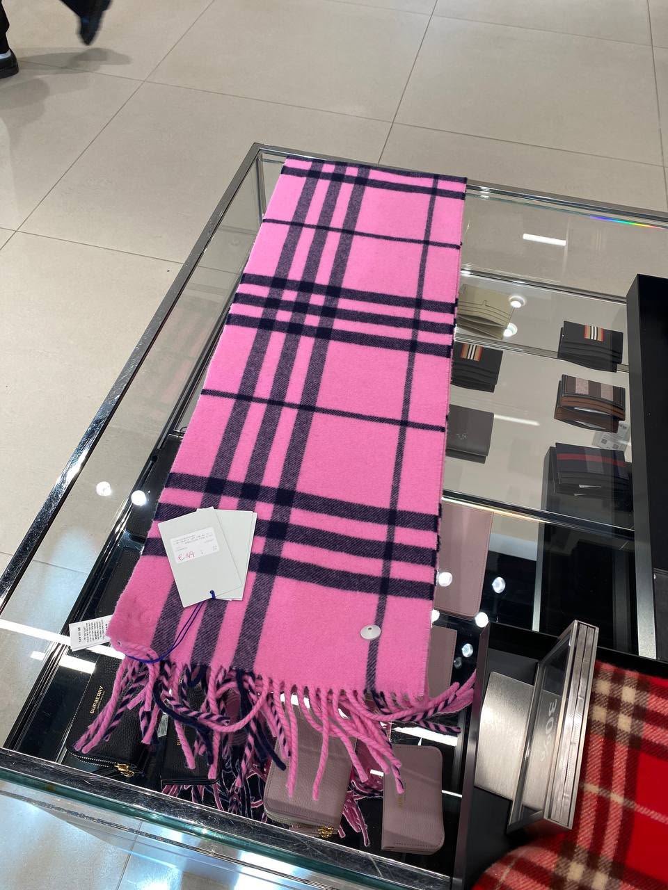 Check Cashmere Scarf