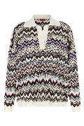 Zigzag polo shirt