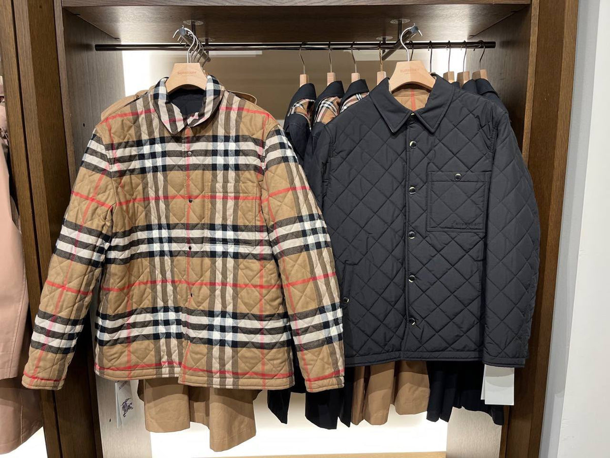 Reversible Check Quilted Jacket