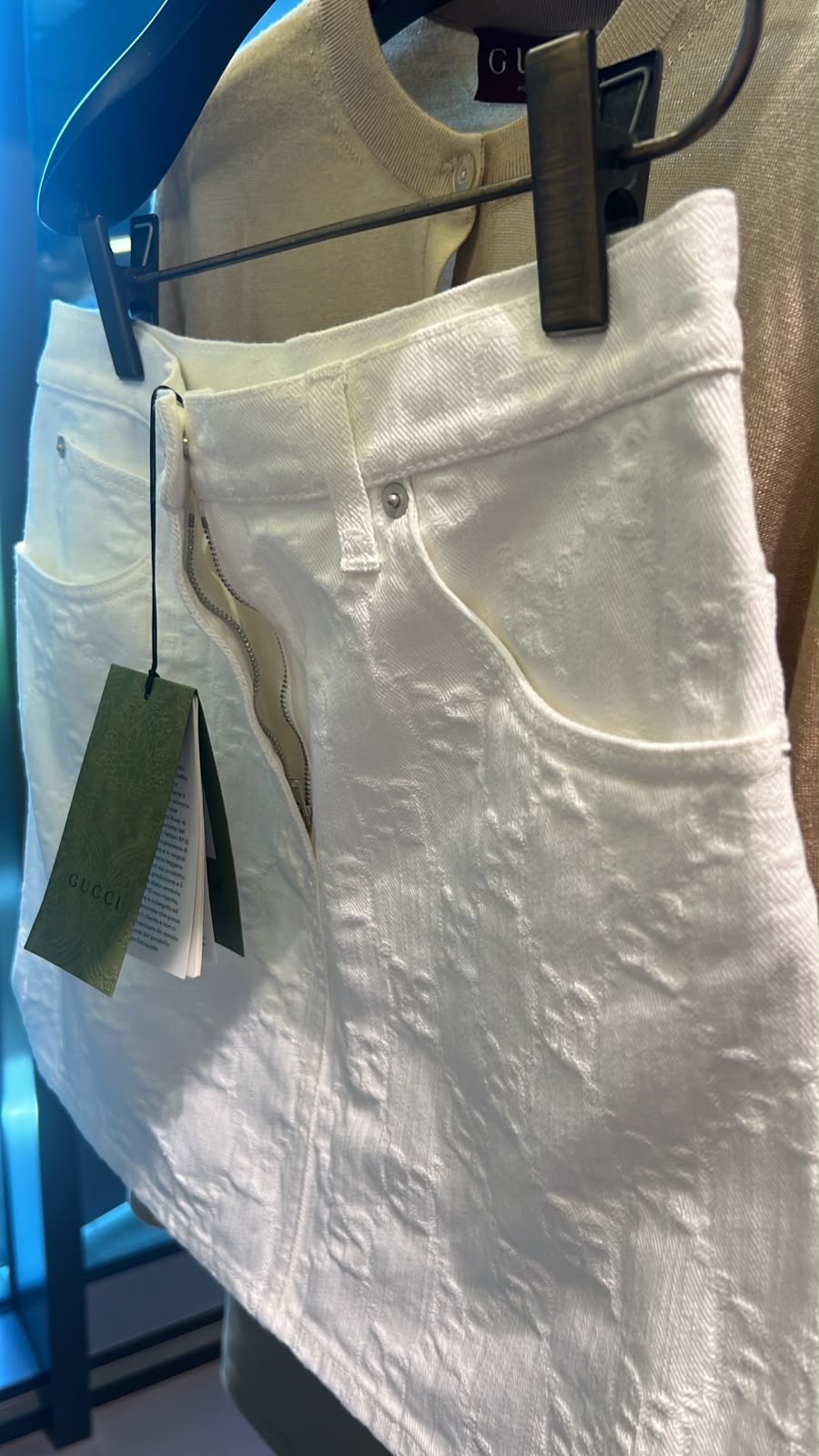 GG Denim Mini Skirt