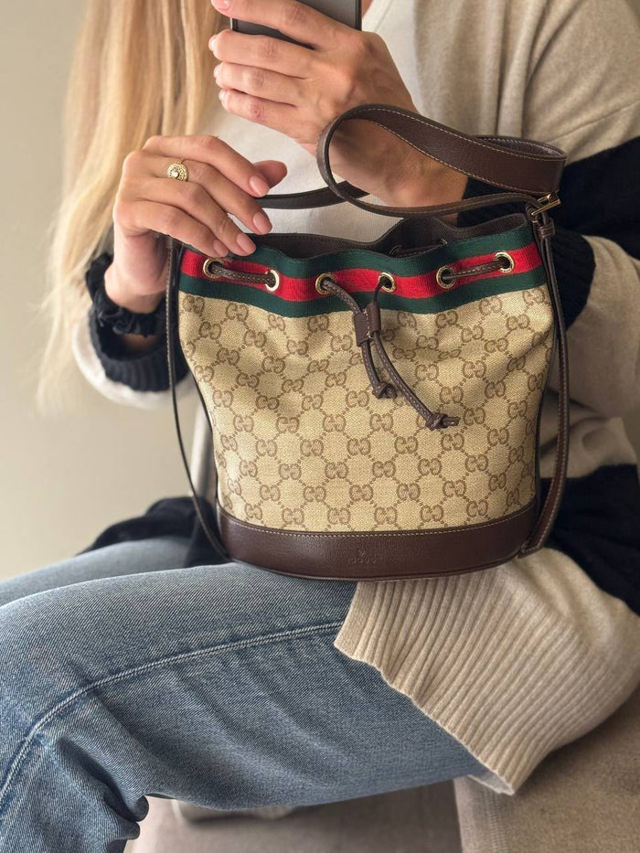 Ophidia GG small bucket bag