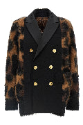 Cardigan with double-breasted insert