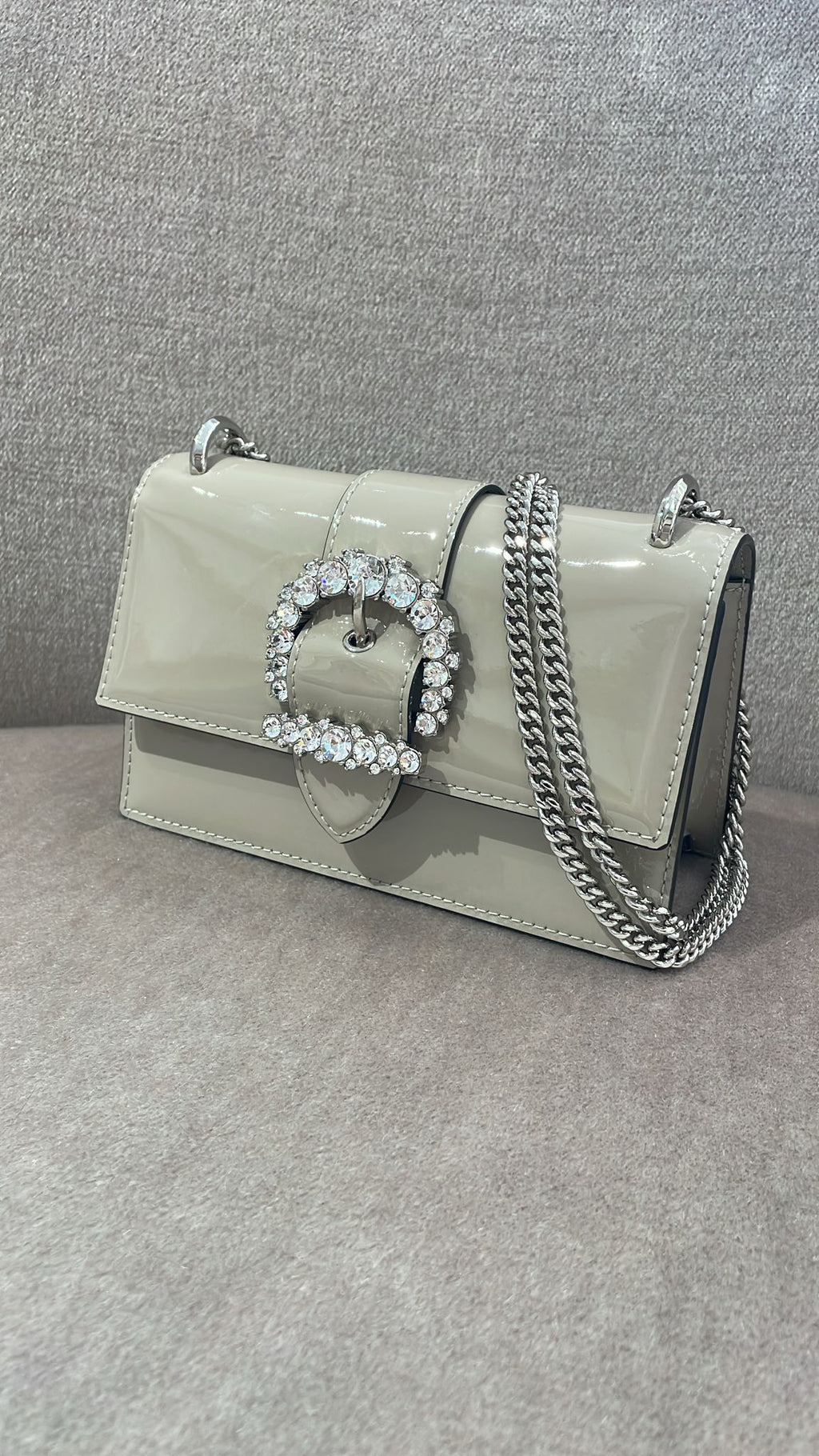 Hangisi Jewel Buckle Shoulder Bag