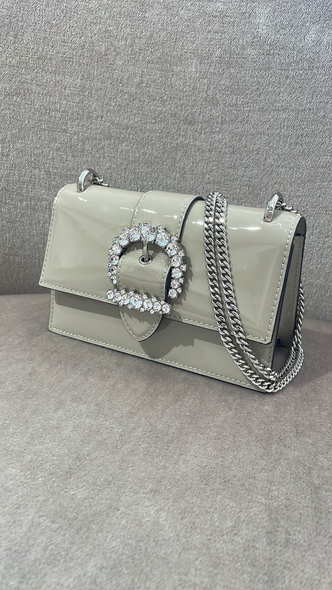 Hangisi Jewel Buckle Shoulder Bag