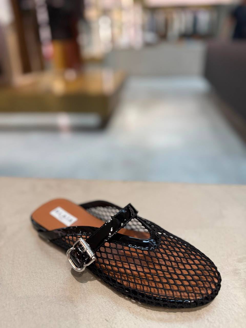 Fishnet Ballet Mules
