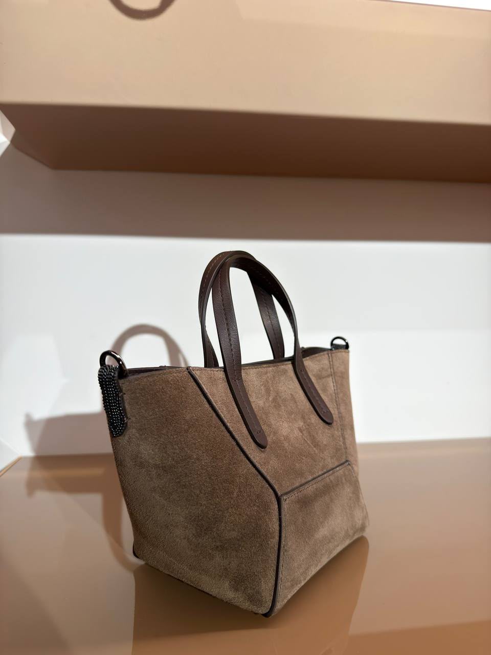 Small Suede Tote Bag