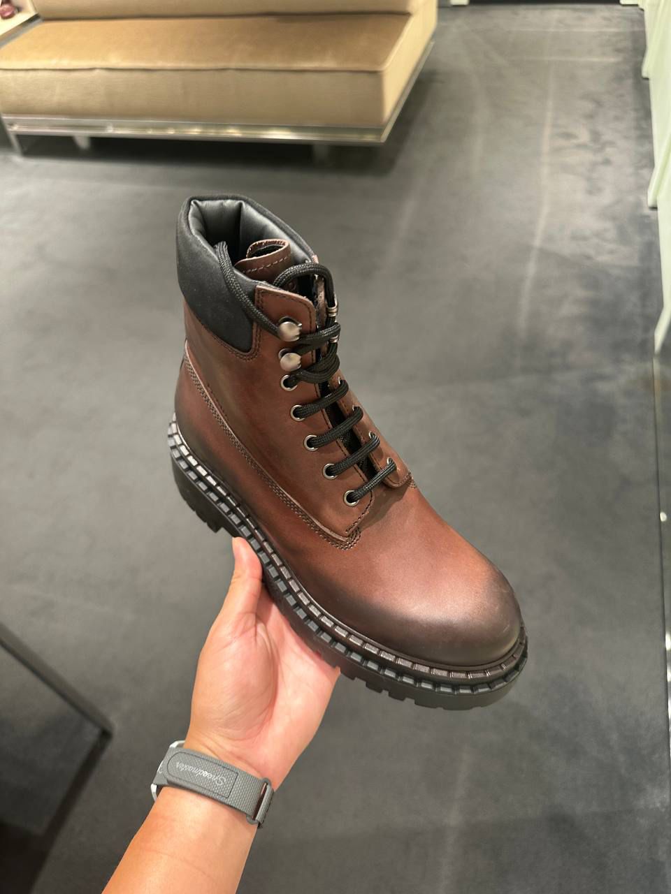 Lace-up Combat Boot