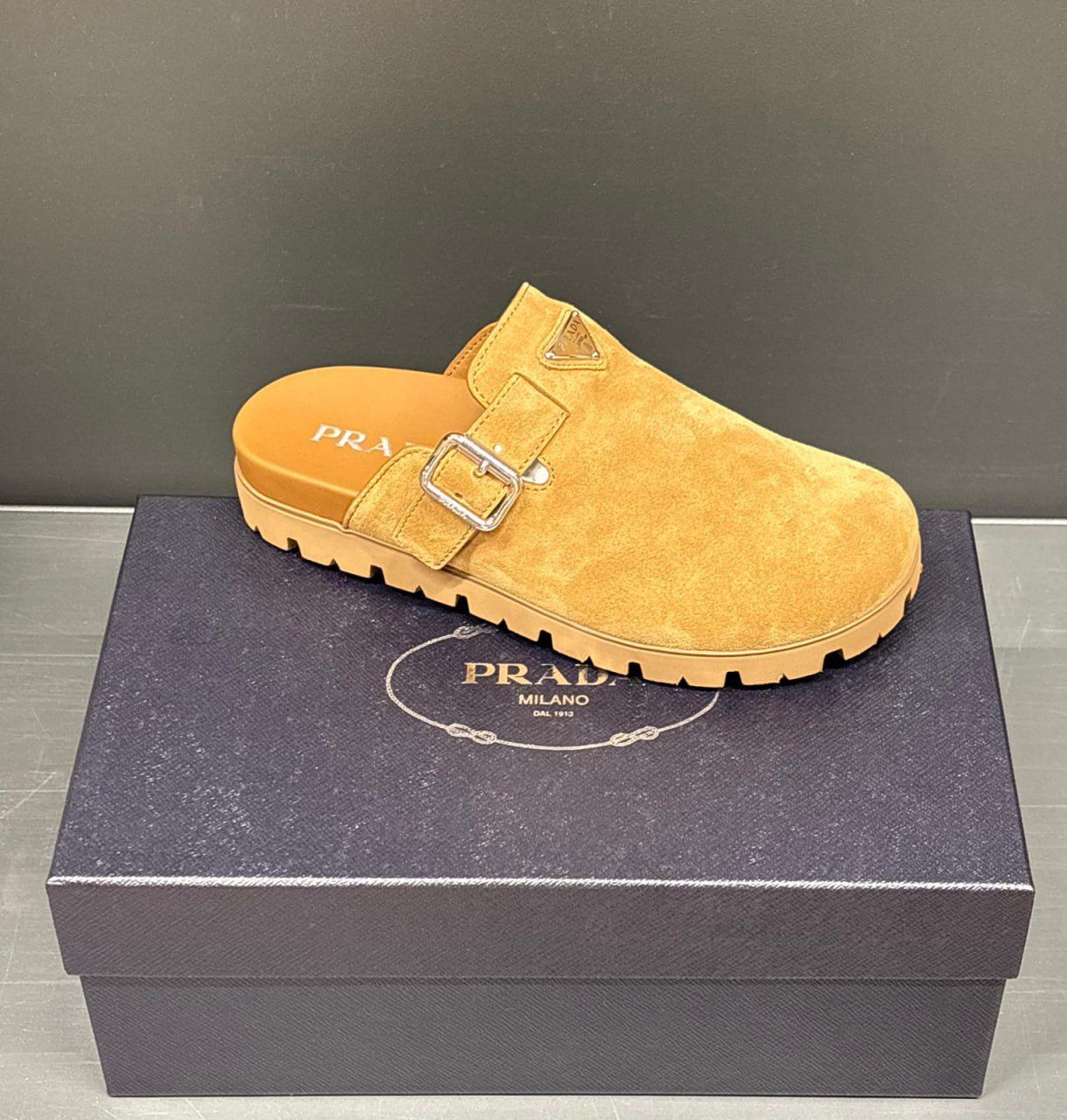 Suede Mules