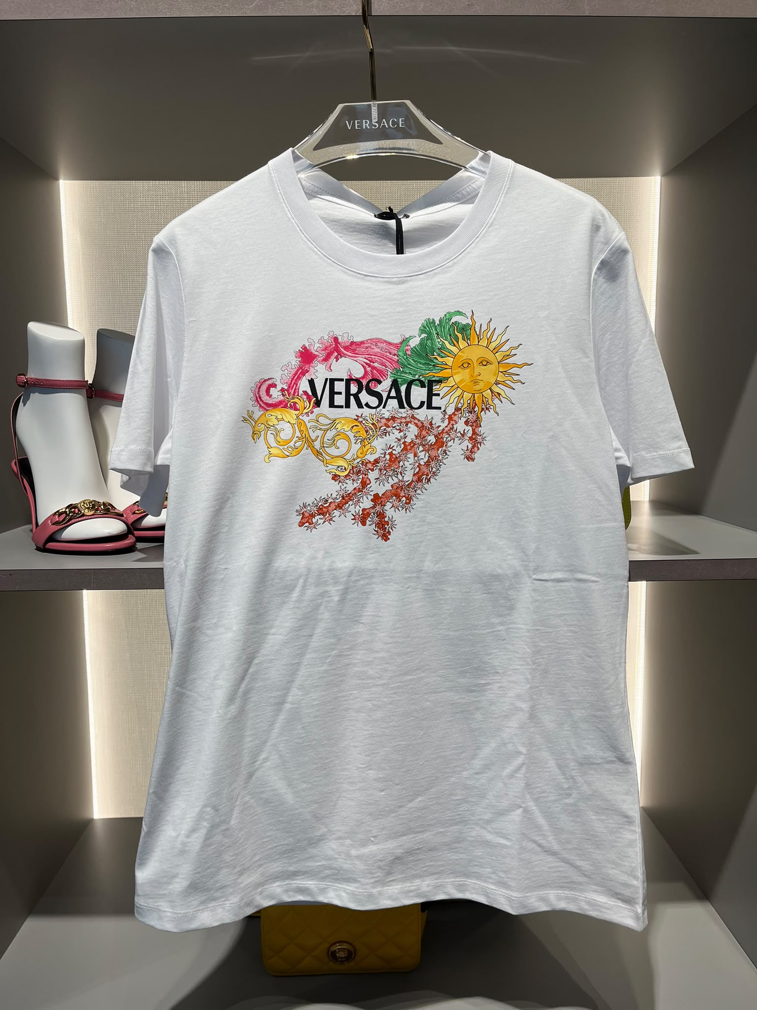 Sun and Coral Print T-Shirt