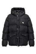 Logo plate down jacket