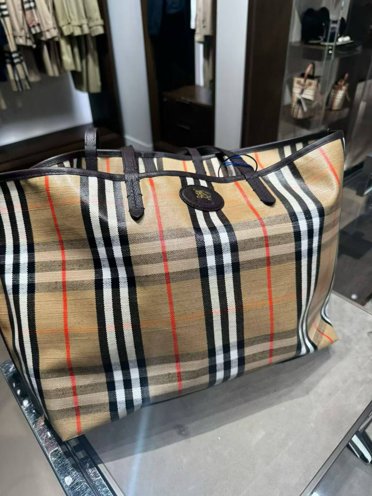 Haymarket Check Tote Bag
