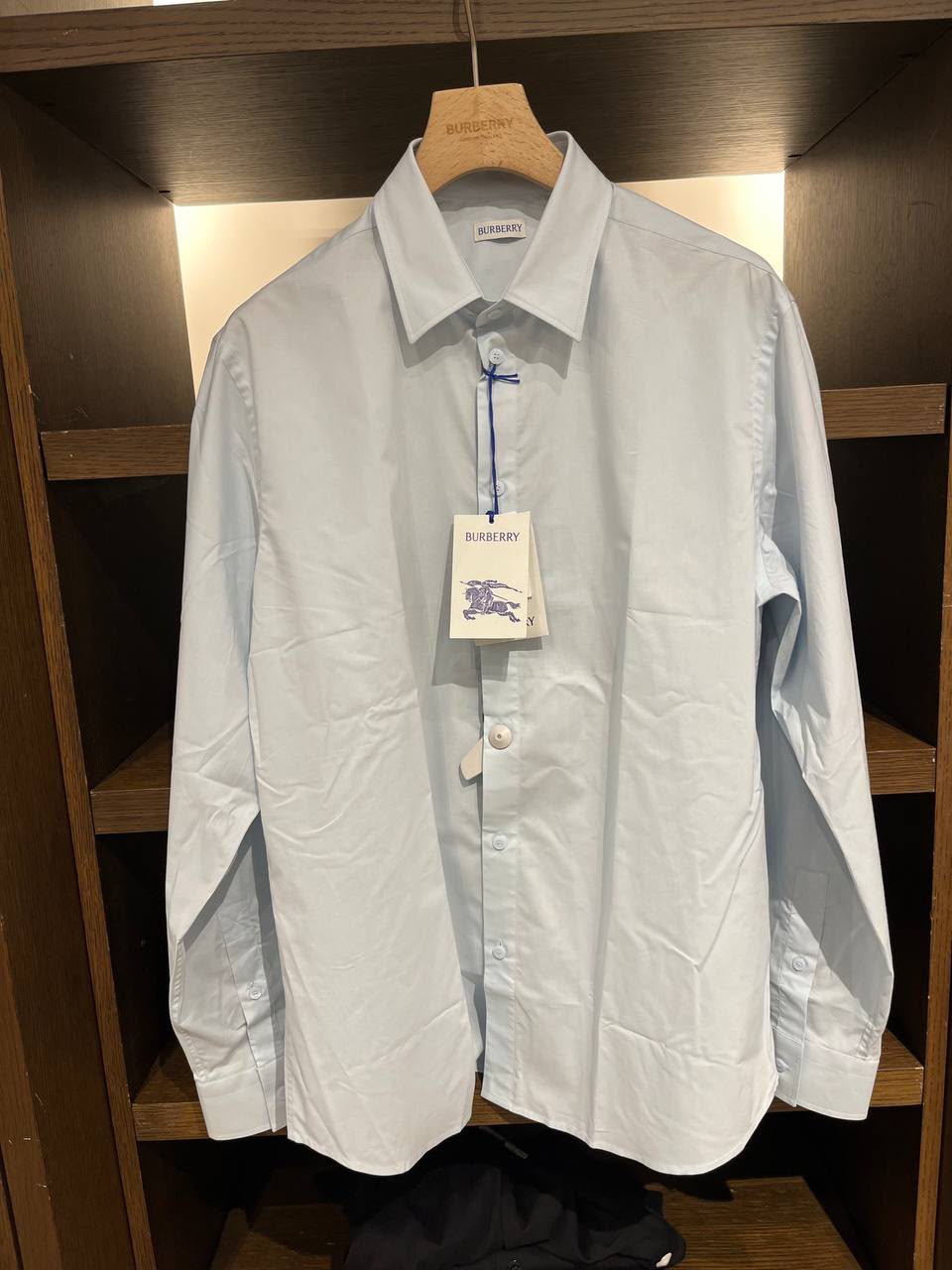 Check Detail Cotton Poplin Shirt