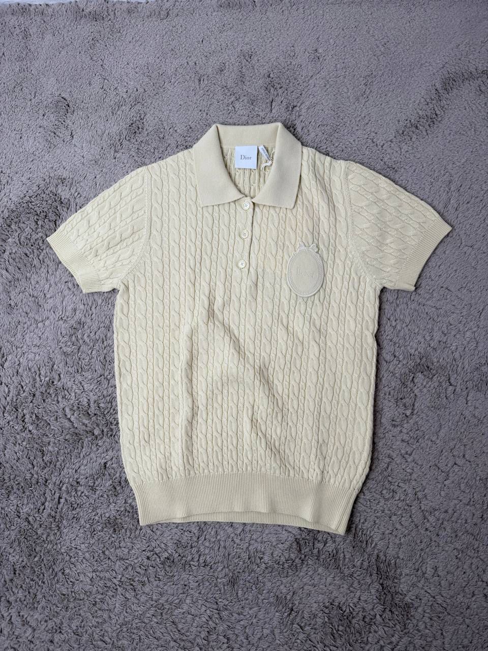 Cable-Knit Polo Shirt