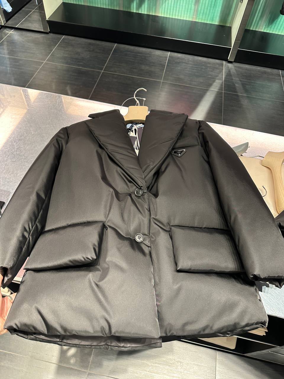 Padded Re-Nylon Blazer