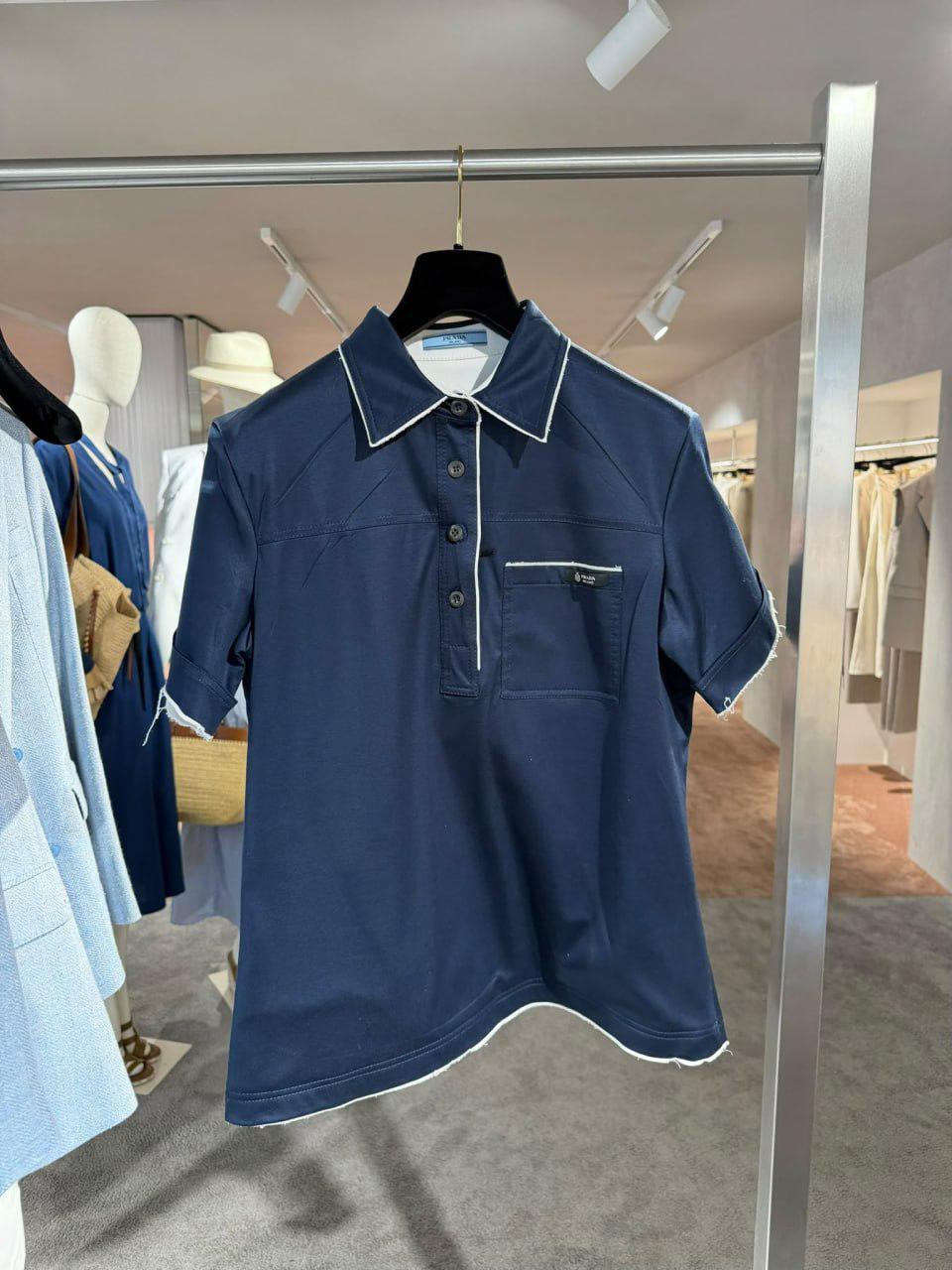 Technical fabric polo shirt