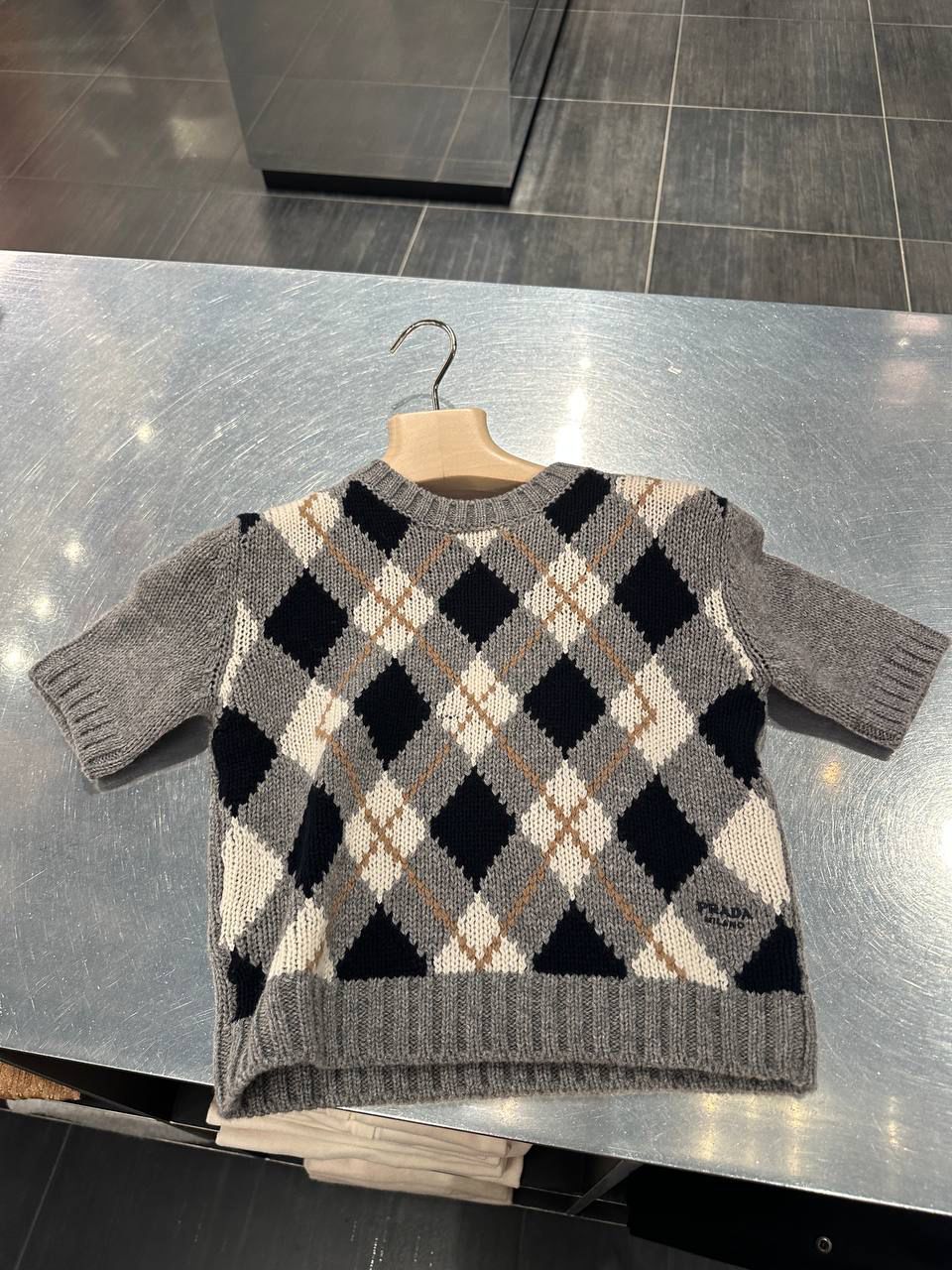 Argyle Wool and Cashmere Sweater