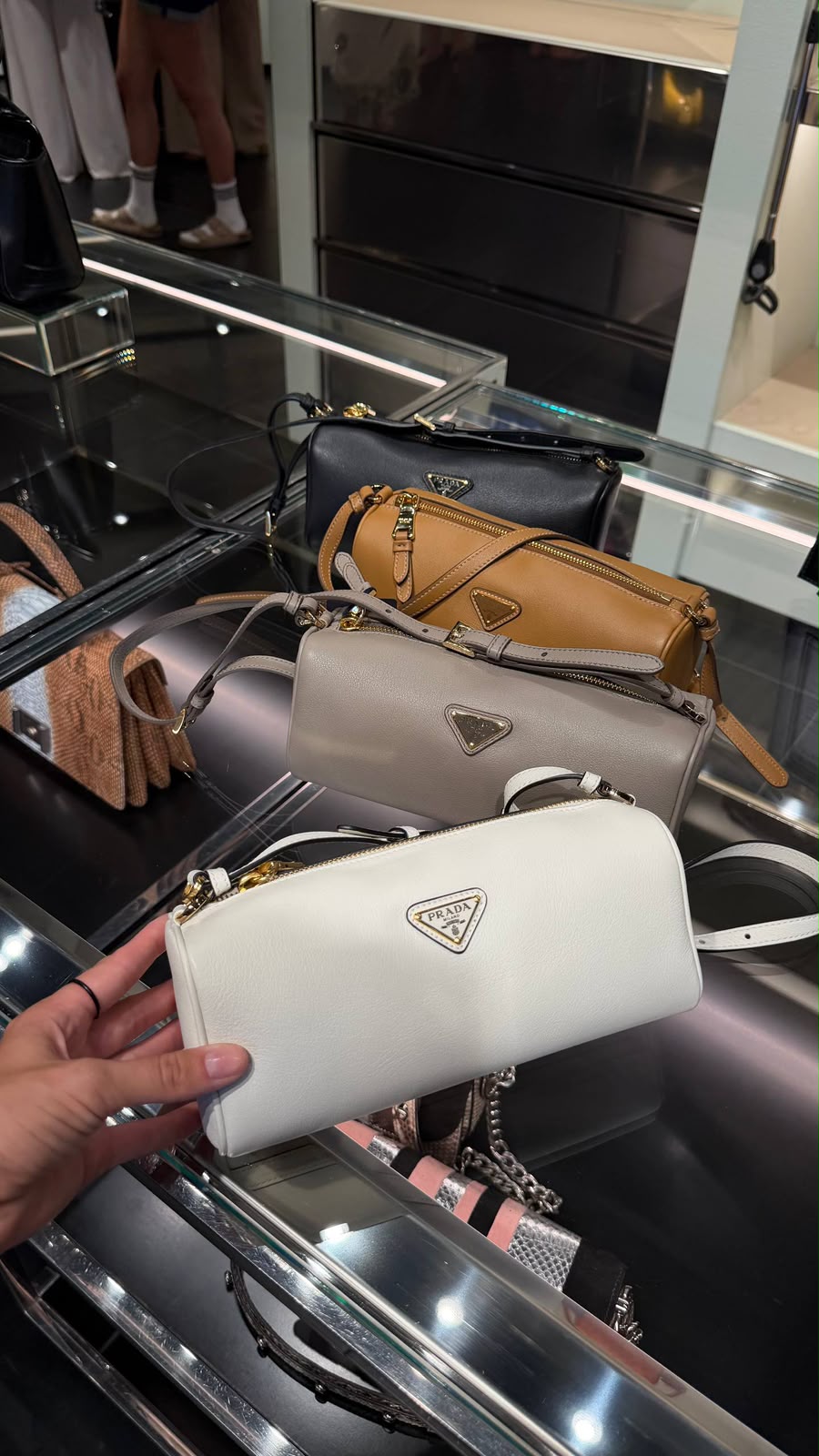 Soft Leather Cylinder Bag