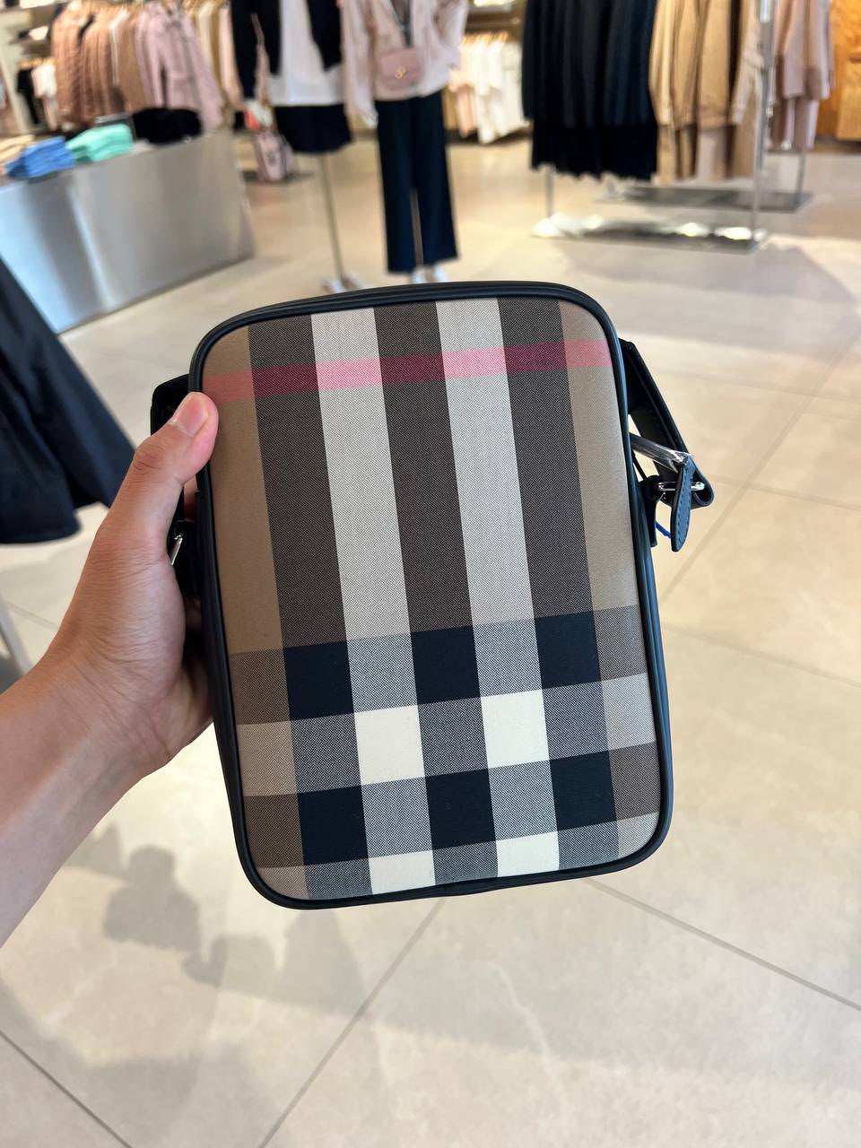 Check Crossbody Bag