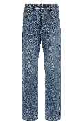 Délavé effect denim jeans