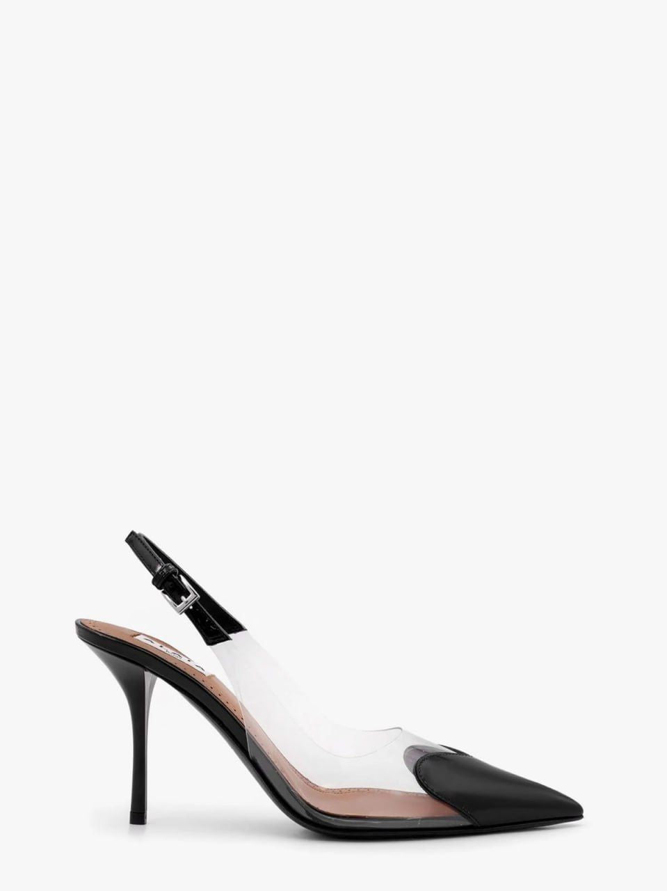 Clear Panel Slingback Stiletto Heels