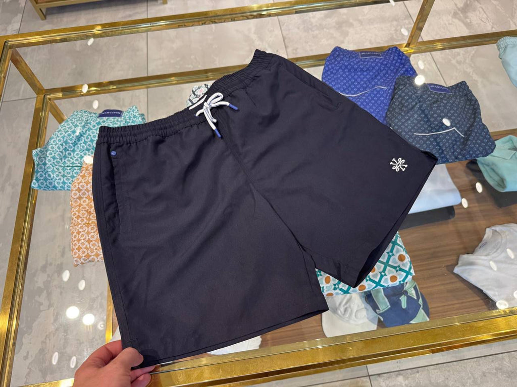 Geometric Print Swim Trunks