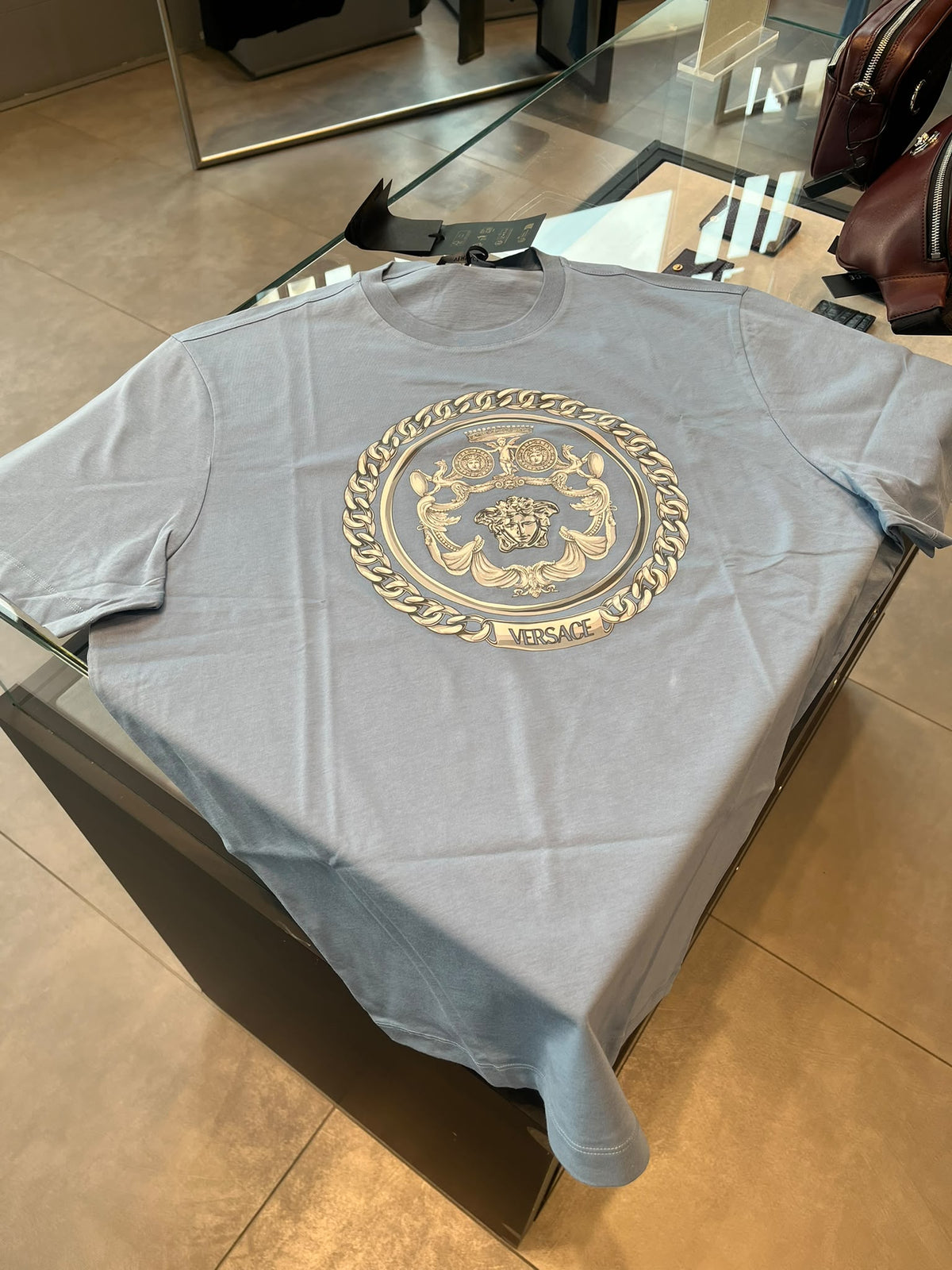 Medusa Chain Print T-Shirt