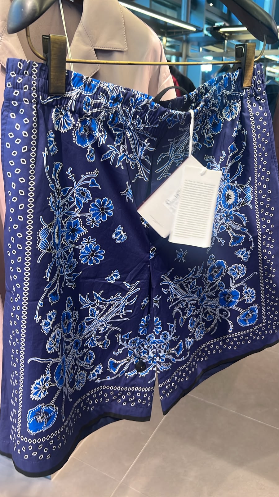 Bandana Print Cotton Shorts