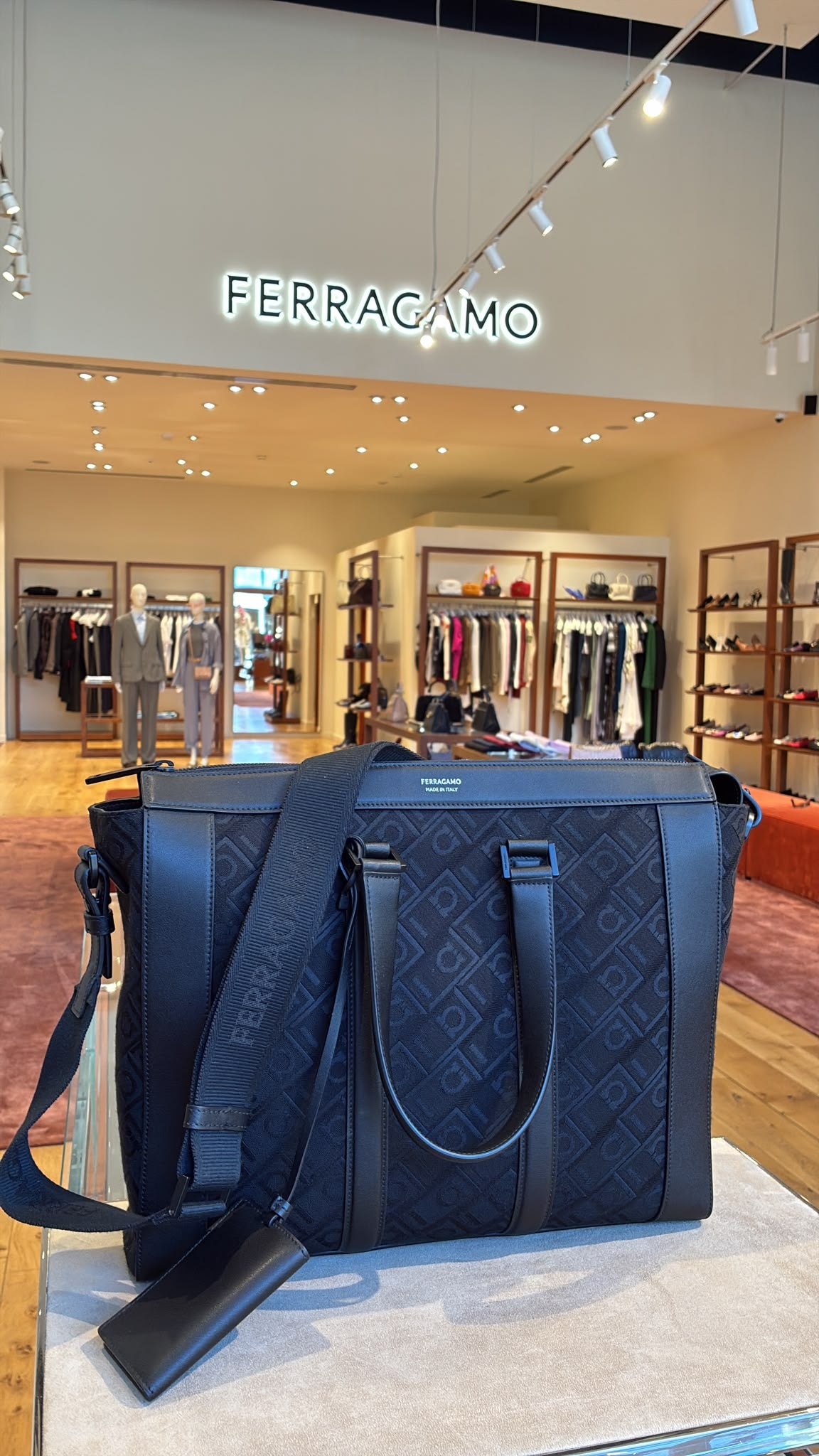Gancini Monogram Tote Bag
