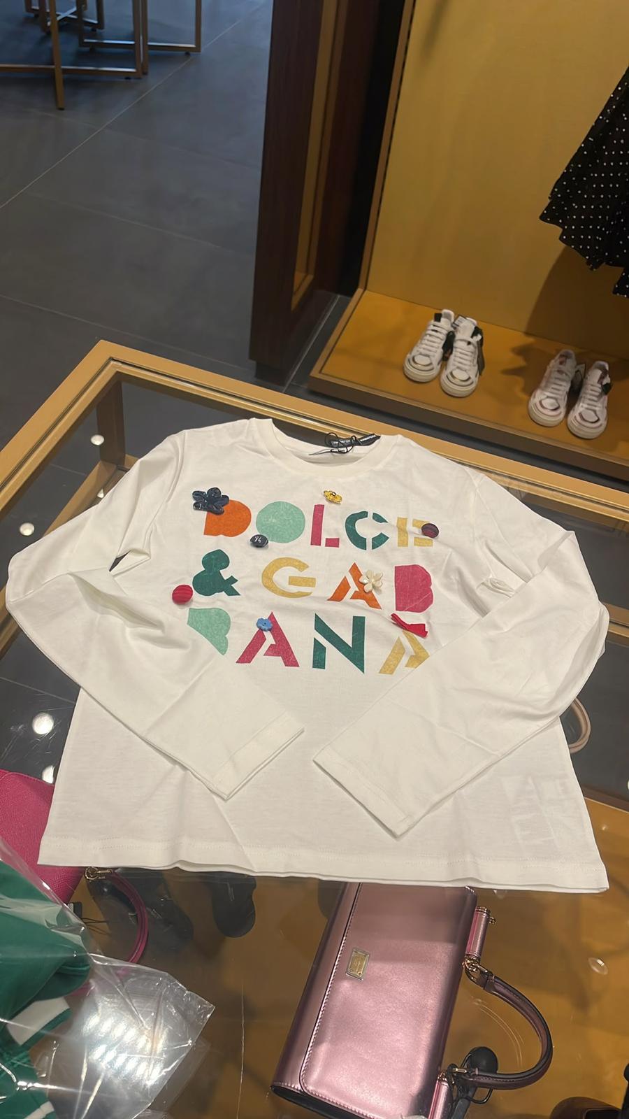 Jersey T-shirt with logo and patches