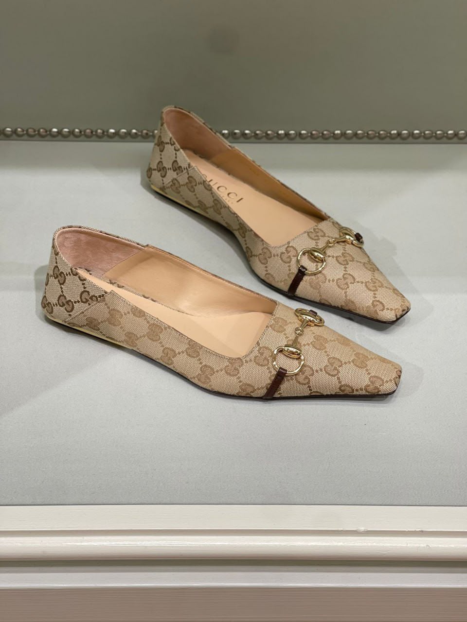 Horsebit GG Supreme Ballet Flats