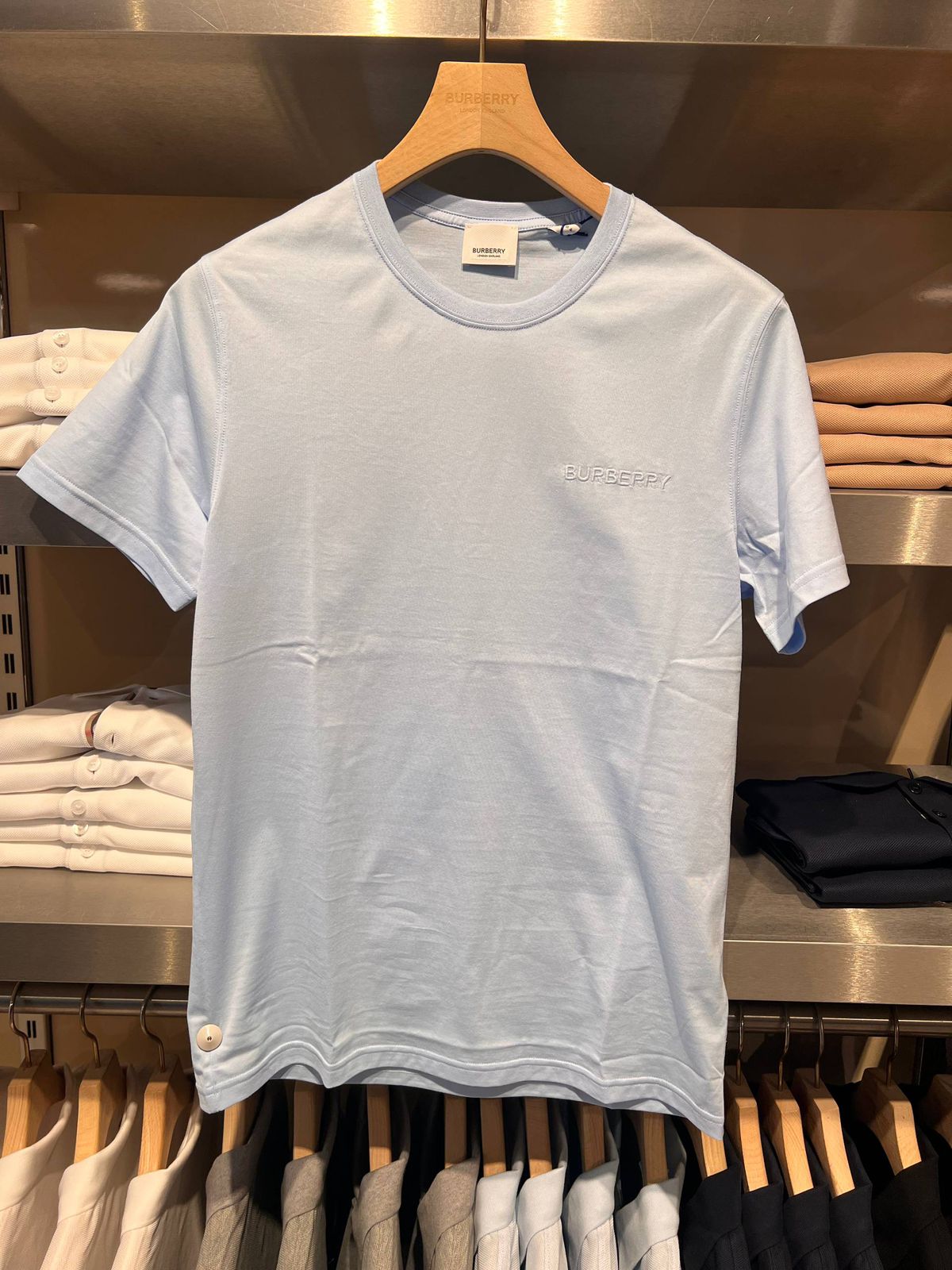 Embroidered Logo Cotton T-shirt
