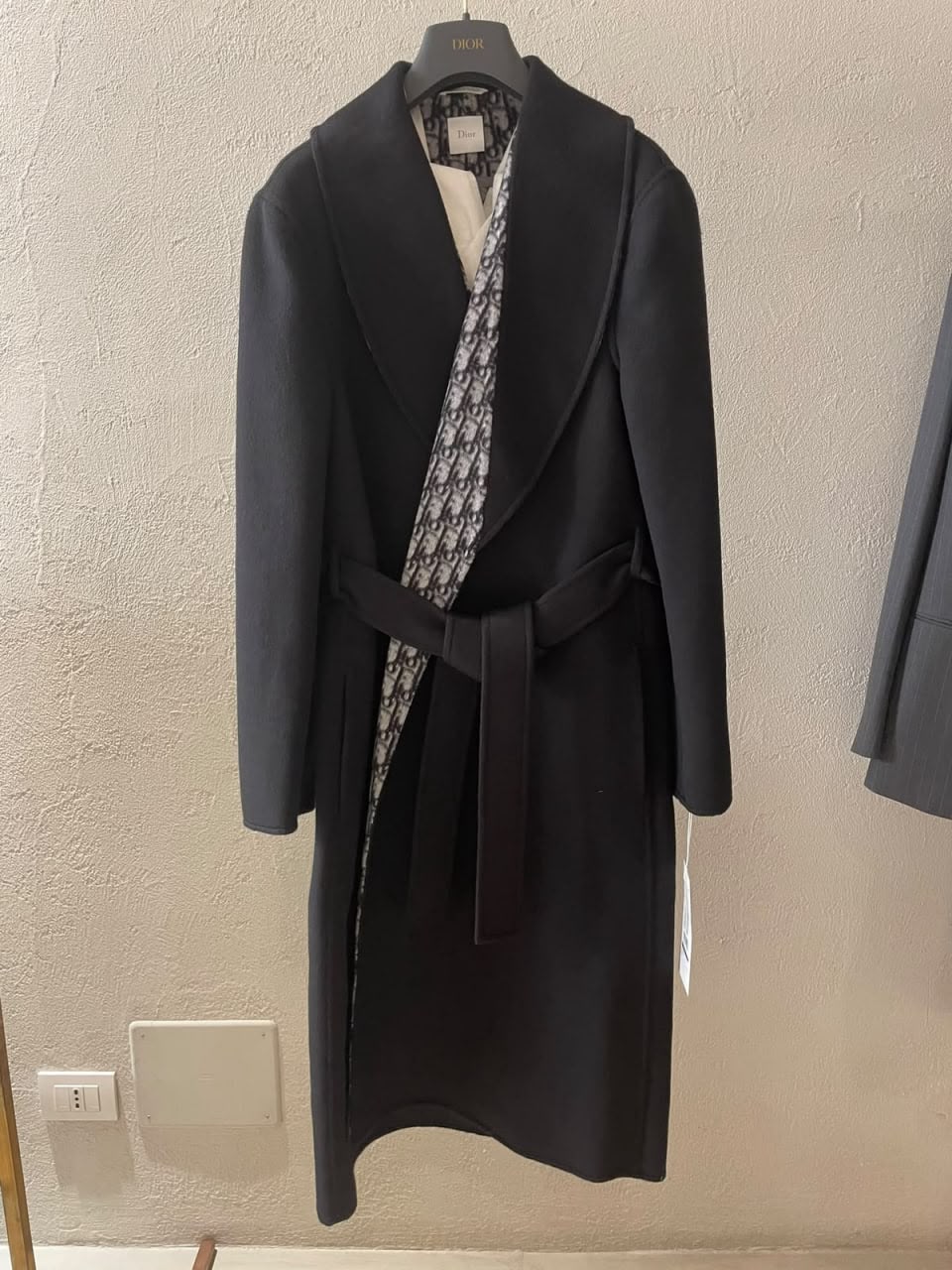 Oblique Reversible Wrap Coat