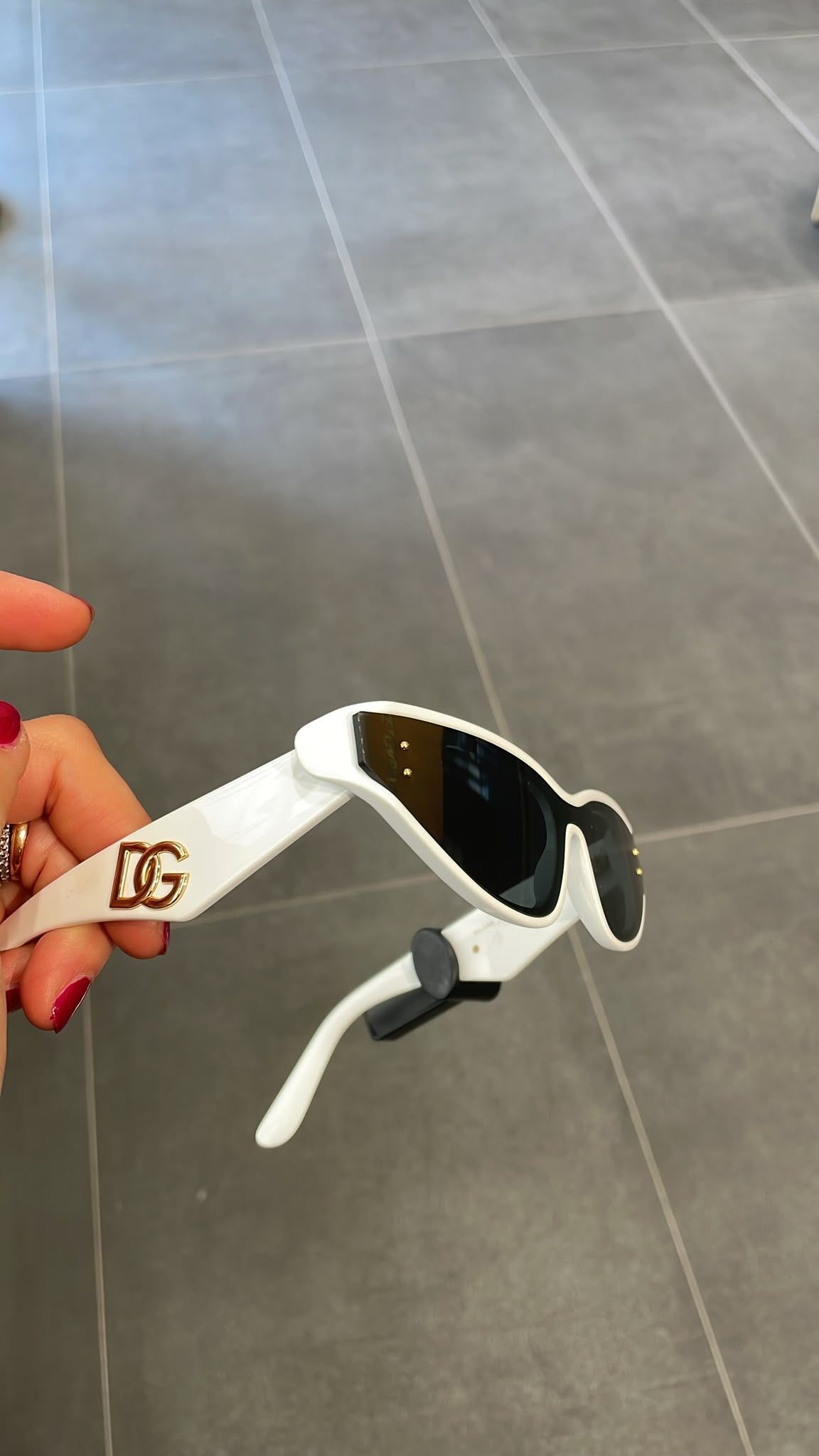 DG Logo Wrap-Around Sunglasses