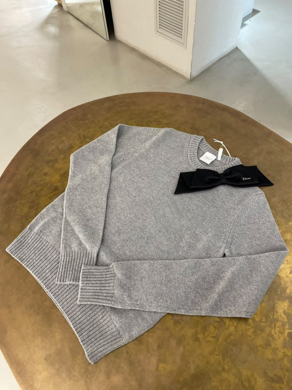 Cashmere Sweater with Bow