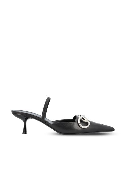 Décolleté slingback in pelle