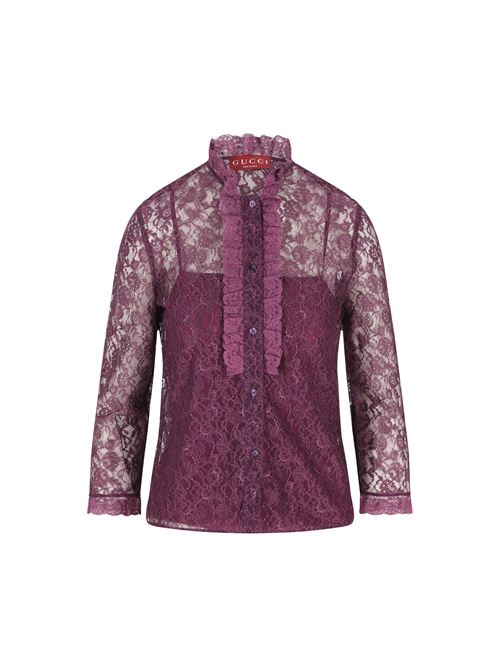 Camicia realizzata in pizzo