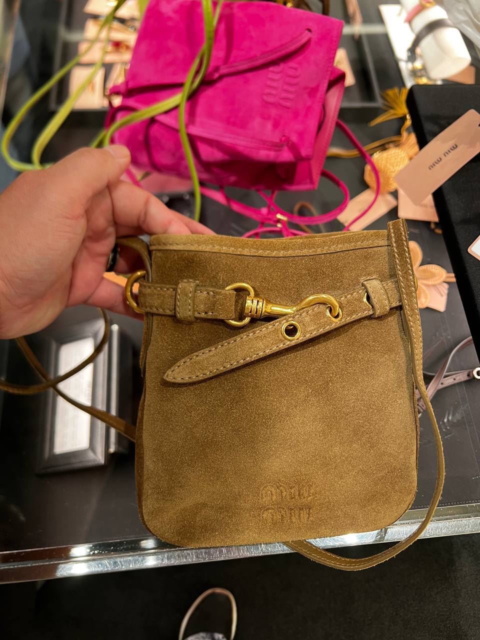 Suede Mini Bag
