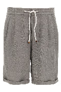 Linen bermuda shorts