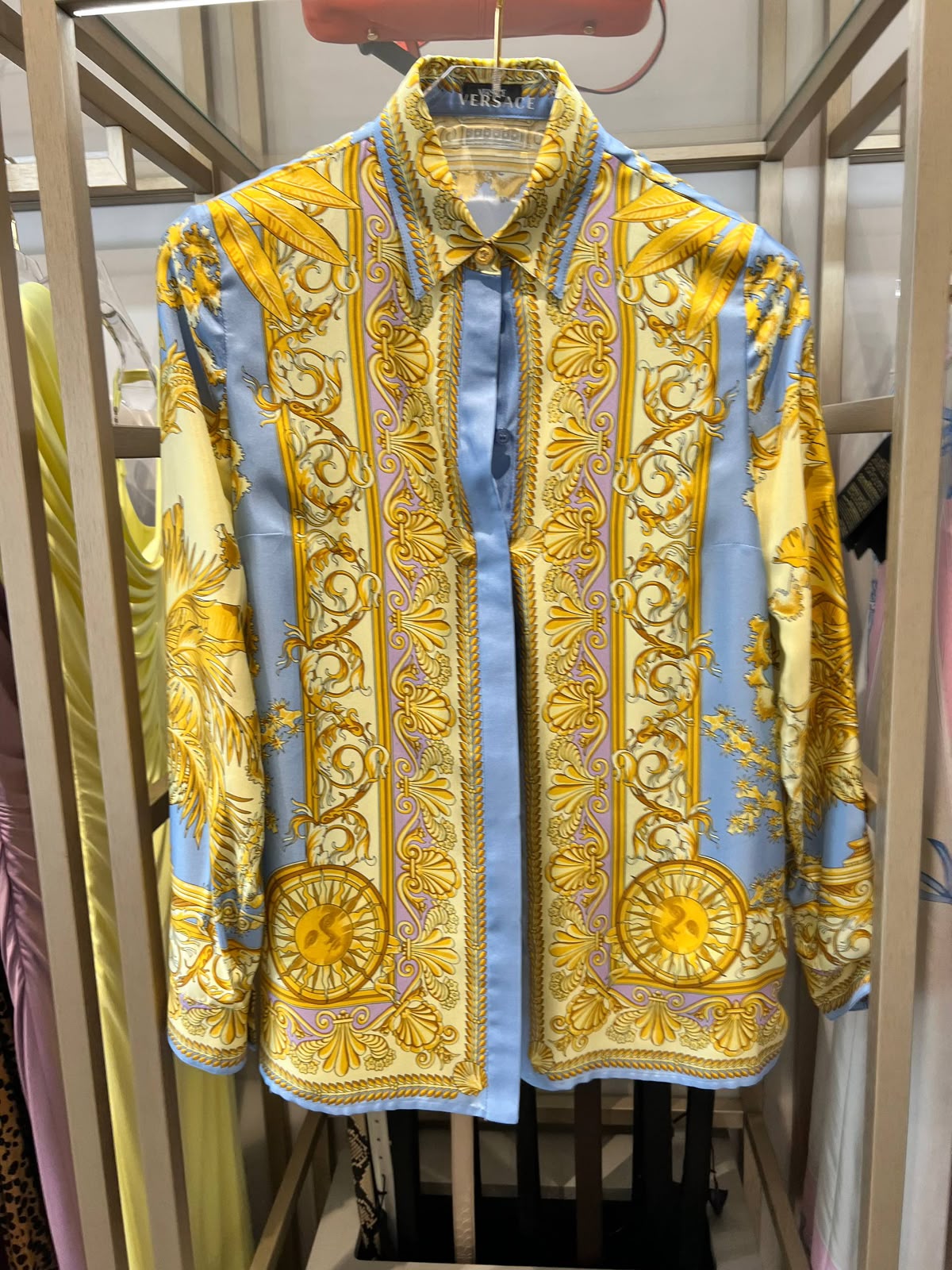 Barocco Print Silk Shirt