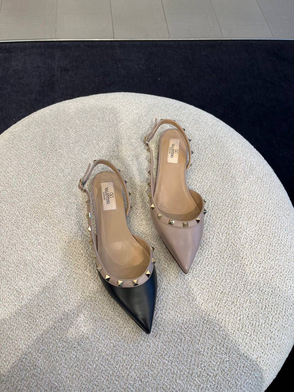 Rockstud Slingback Flat