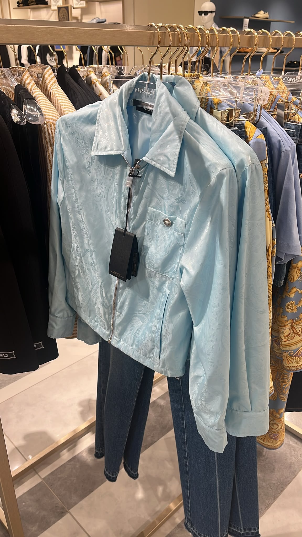 Barocco Jacquard Zip-Up Jacket