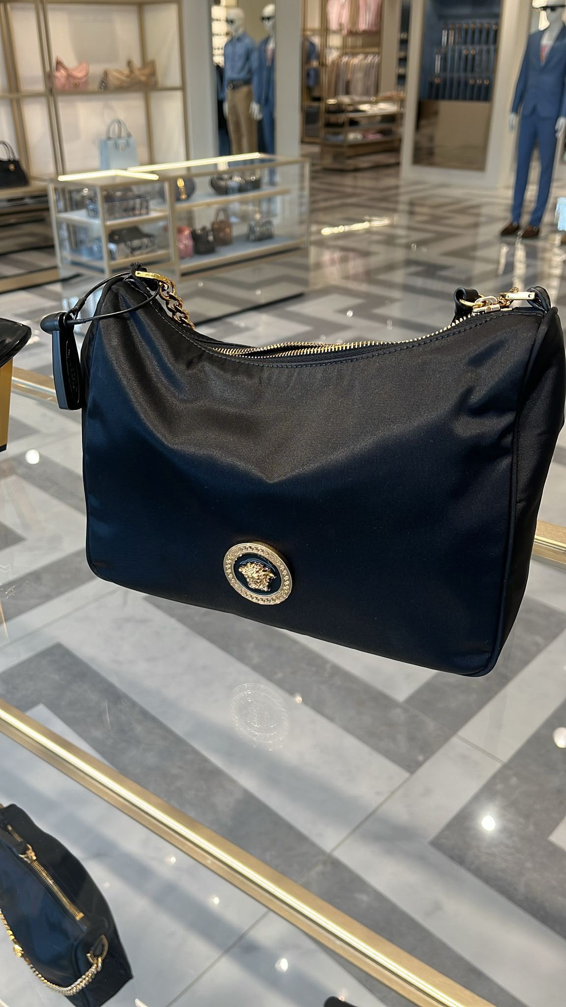 La Medusa Nylon Shoulder Bag