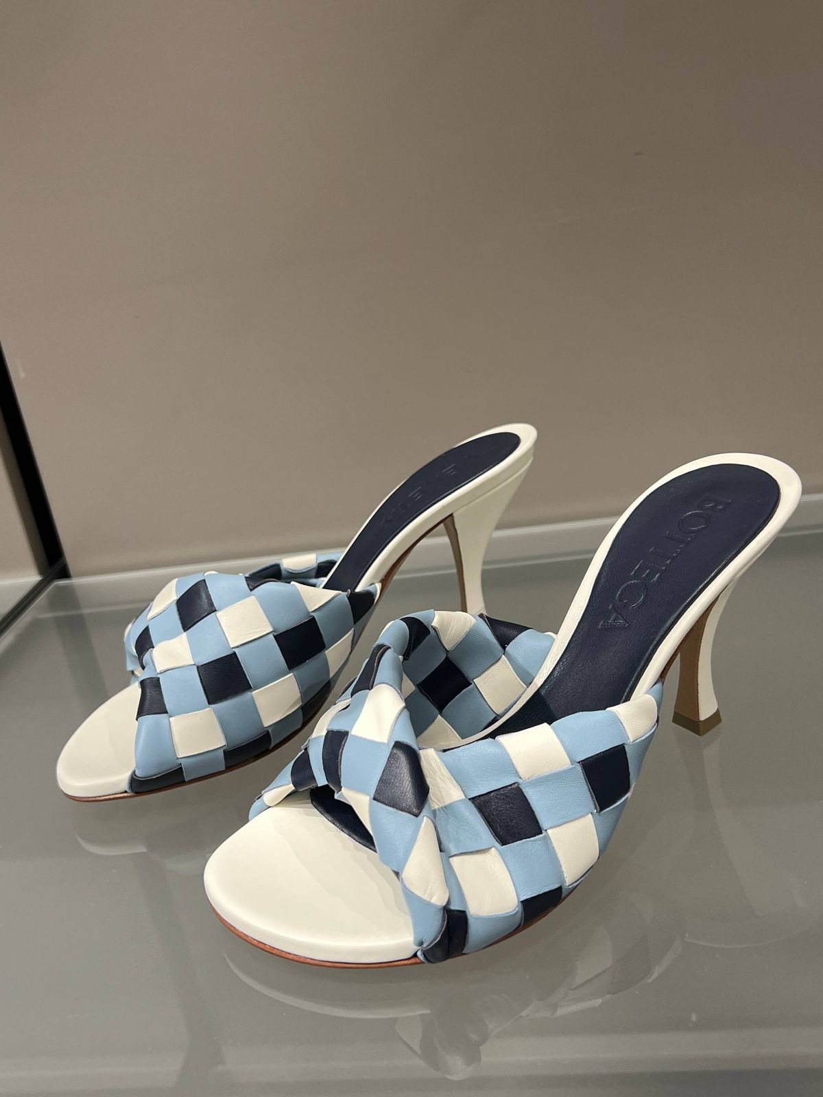 Lido Intrecciato Leather Mules