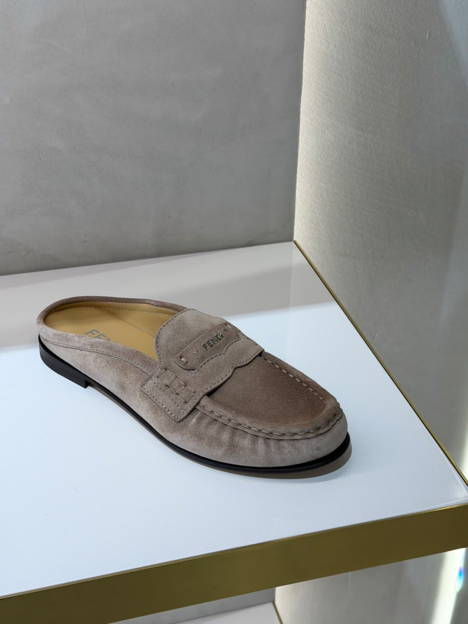 Suede Mules